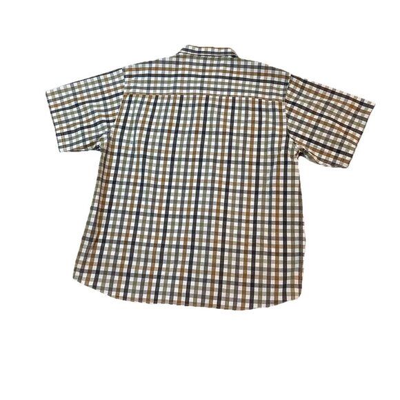 Great Northwest Mens Button Up Short Sleeve Check Shirt Front Pockets Size XL - Picture 3 of 6